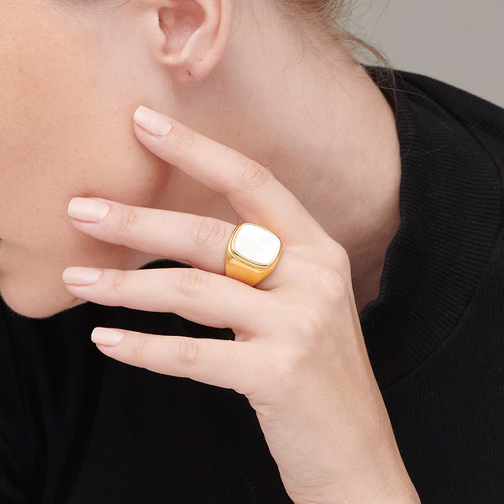 White Galaxy Ring