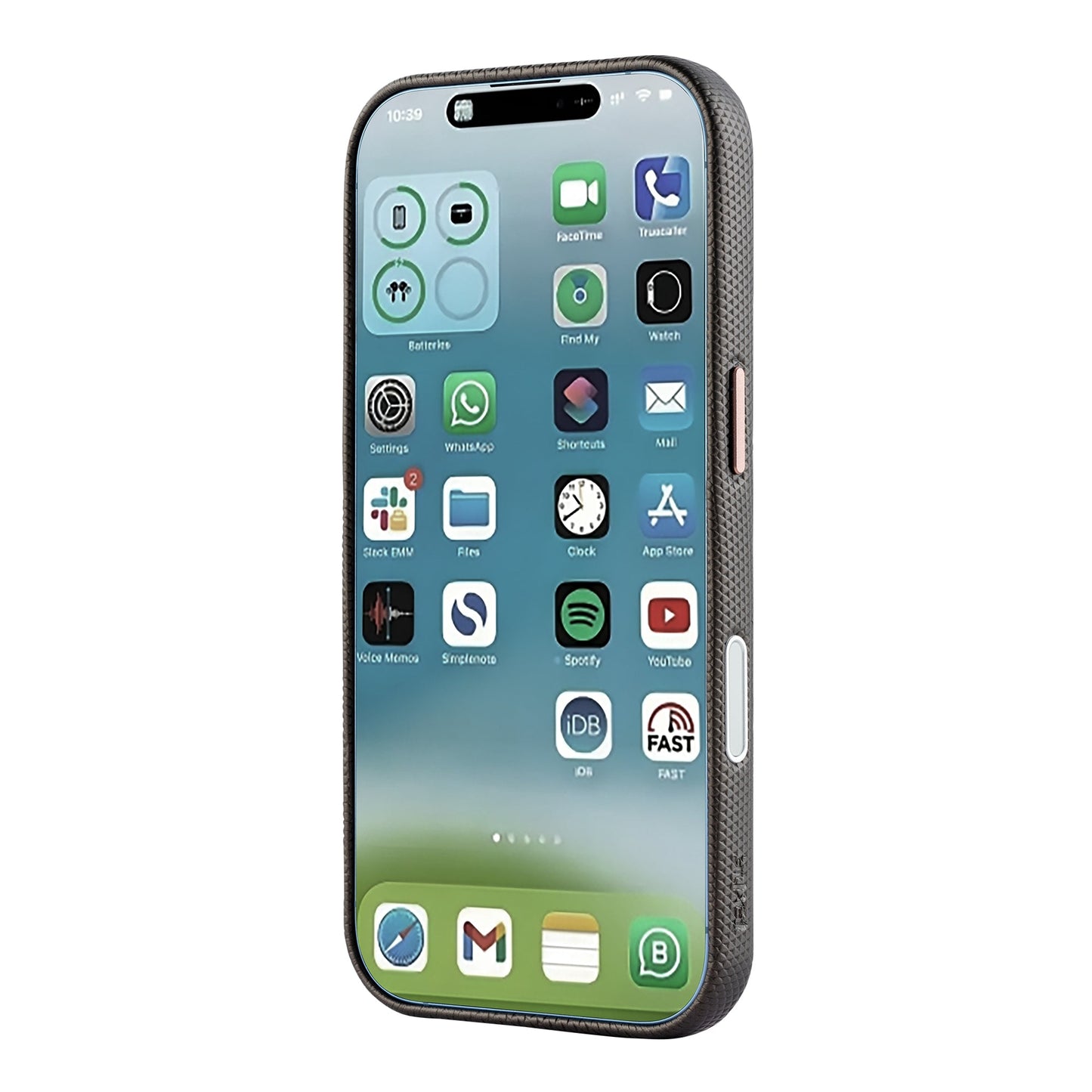 Tekne Textura Vegan Leather Case for iPhone 17-Grey