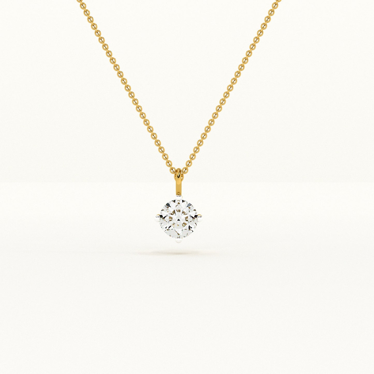 Pure Elegance Lab Grown Diamond ~ 14k Gold Pendant without Chain