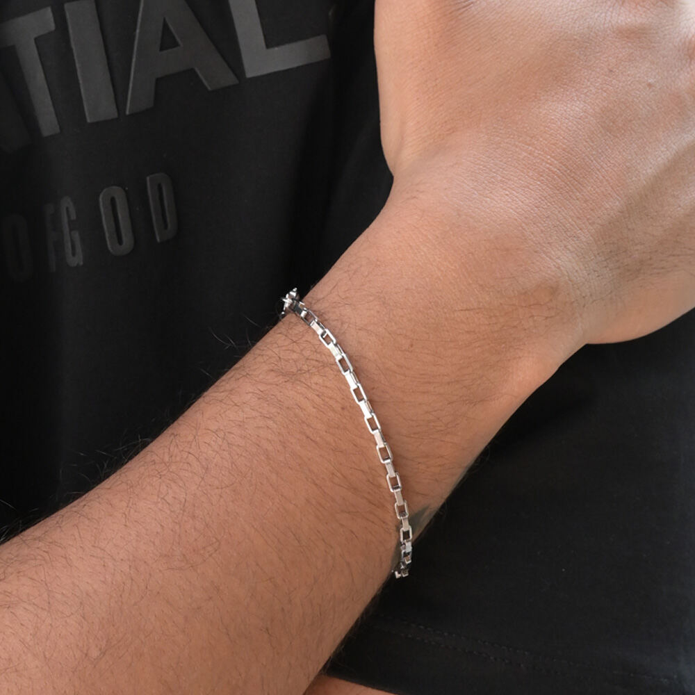 Sleek Silver Bracelet