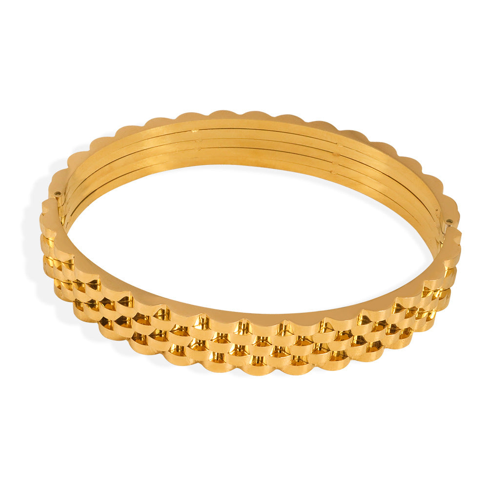 Gleaming Lattice Bangle