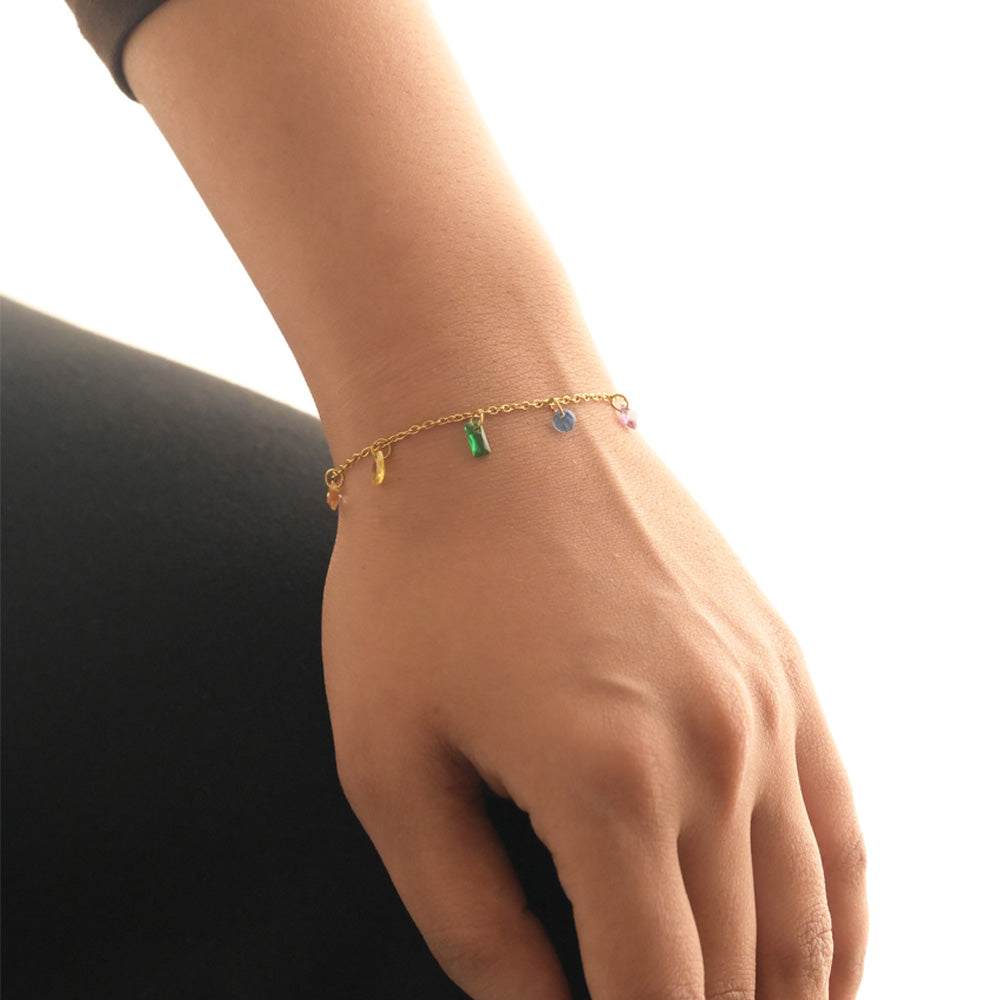 Rainbow Cascade Bracelet