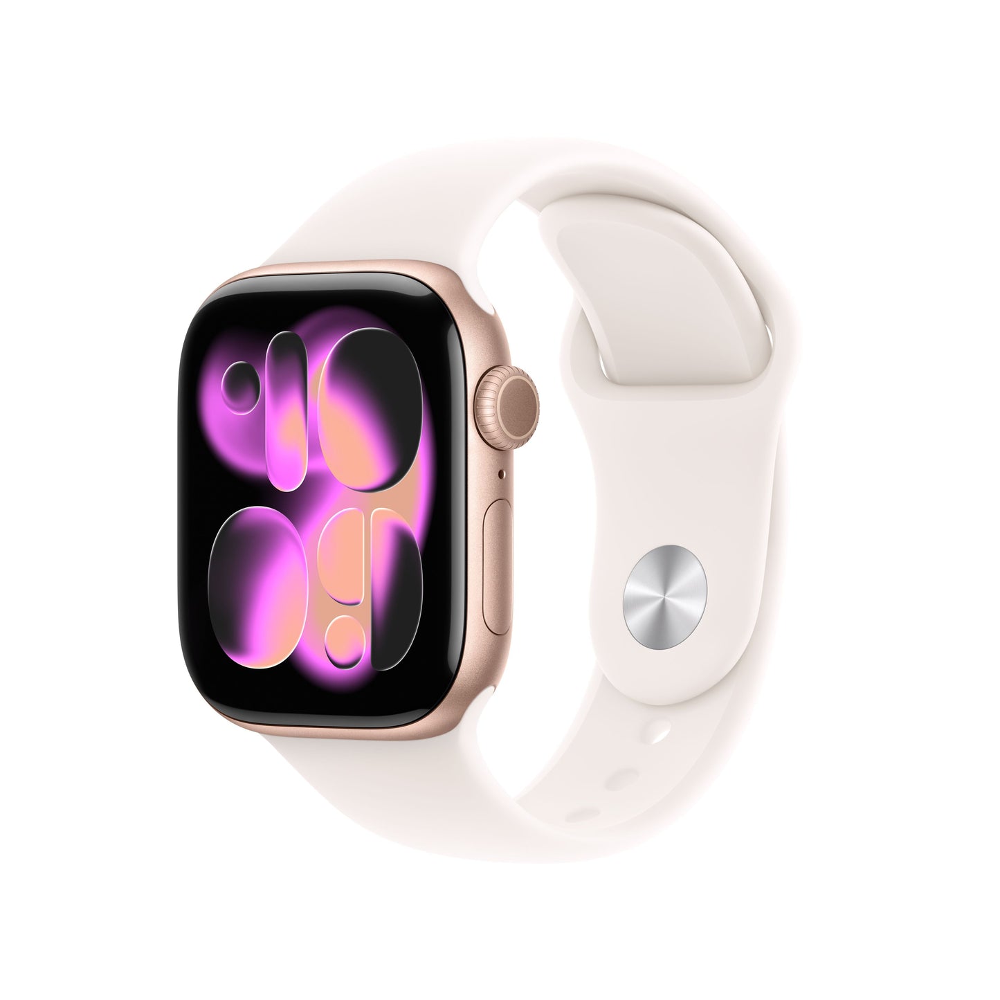 Apple Watch Series 11 GPS 42mm Rose Gold Aluminium Case with Light Blush Sport Band - M/L