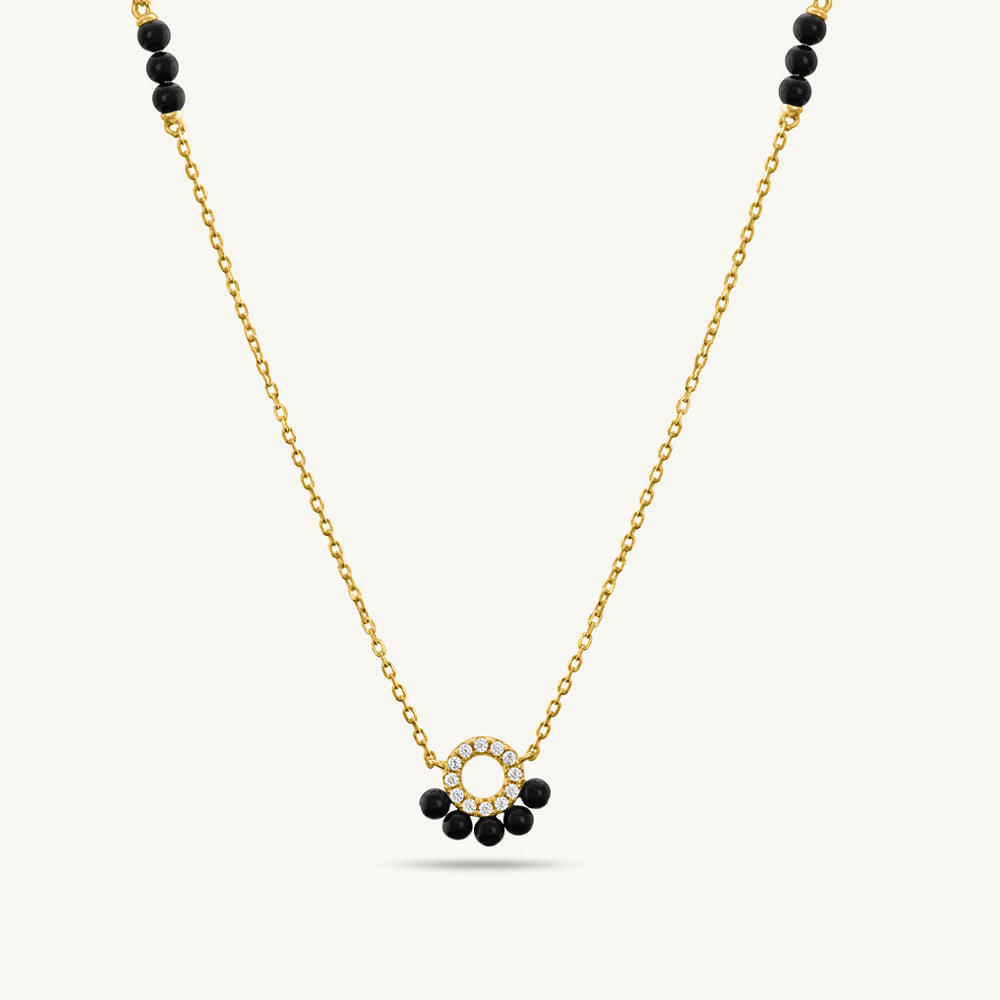 Tahakshi Diamond Mangalsutra | BIS Hallmarked | 18k Gold Vermeil