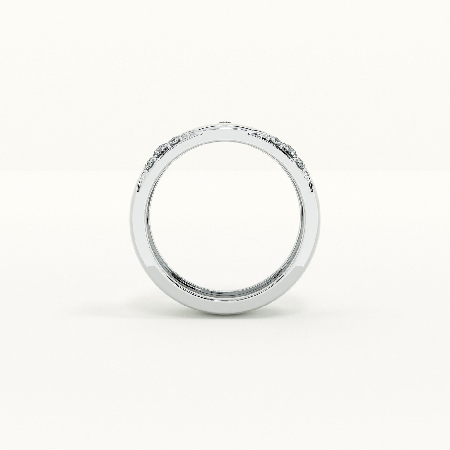 Triad of Love 925 Silver Men's Band