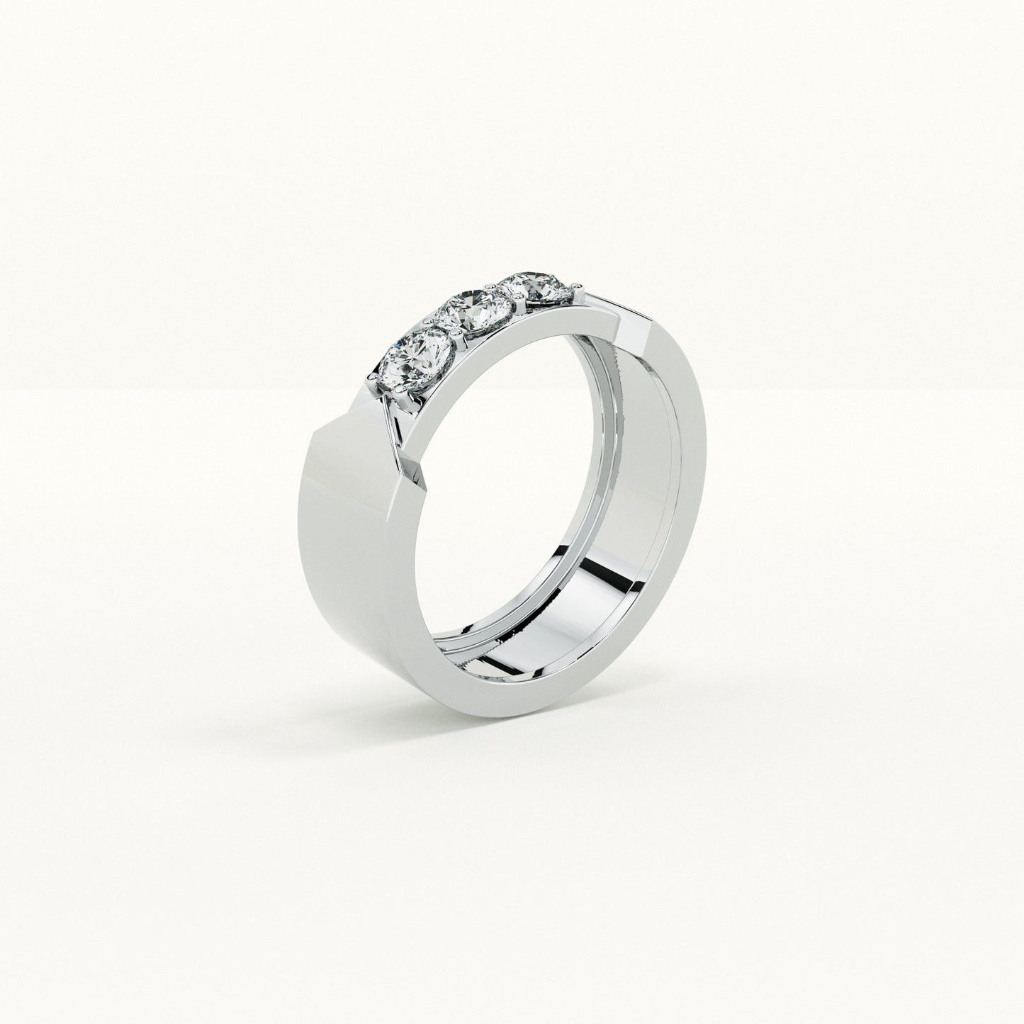 Three Wishes Men's Band- 925 Silver