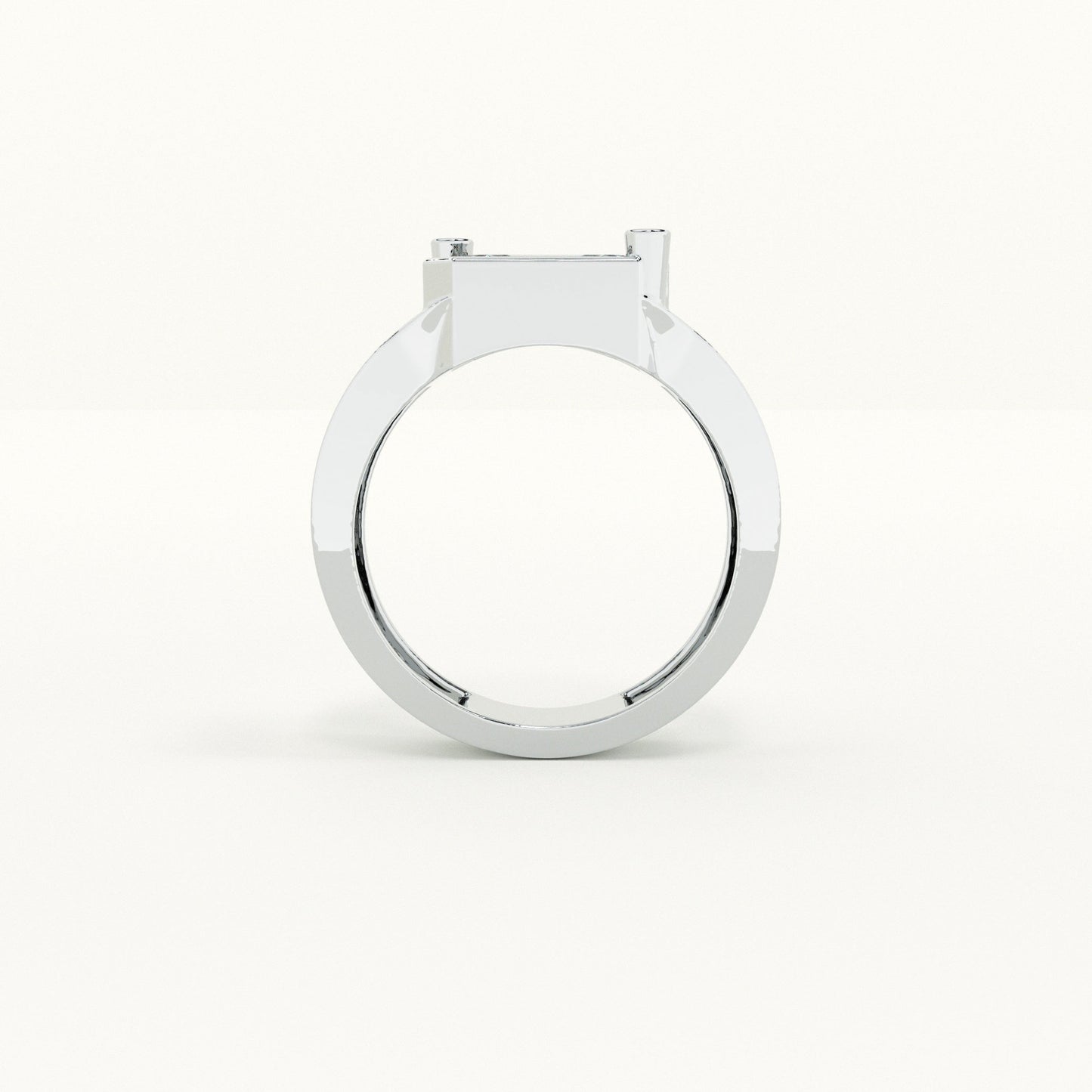 Dual Stone Set Stratum 925 Silver Men's Ring