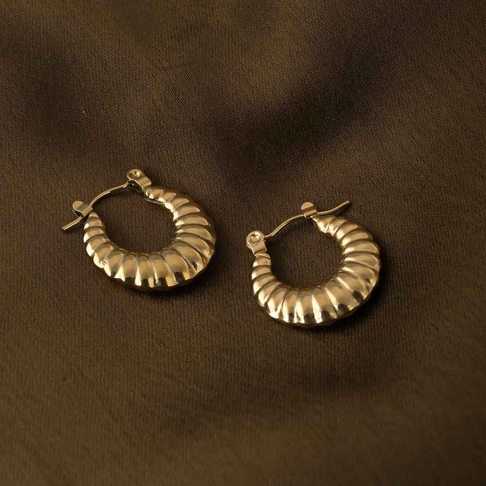 Gilded Ripple Earrings