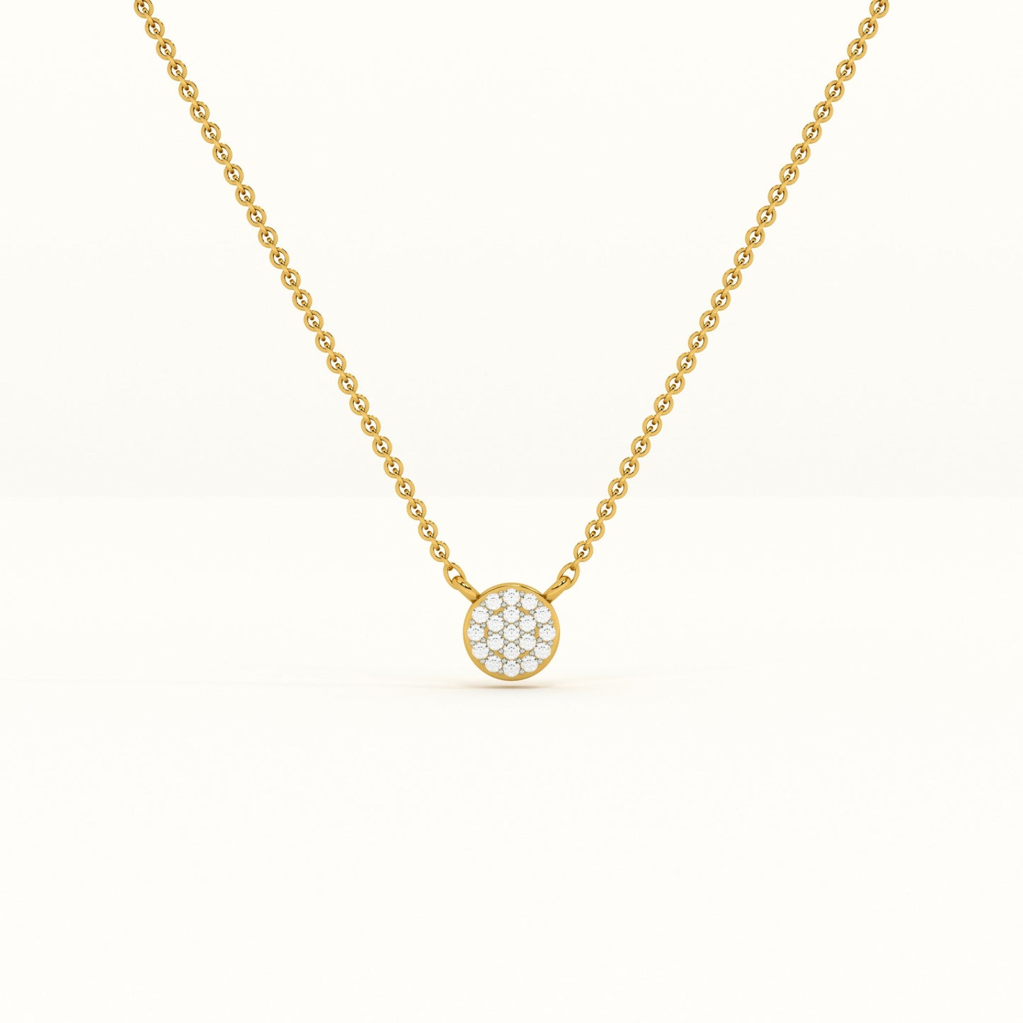 Celeste Cluster Lab Grown Diamond + Gold Vermeil Necklace