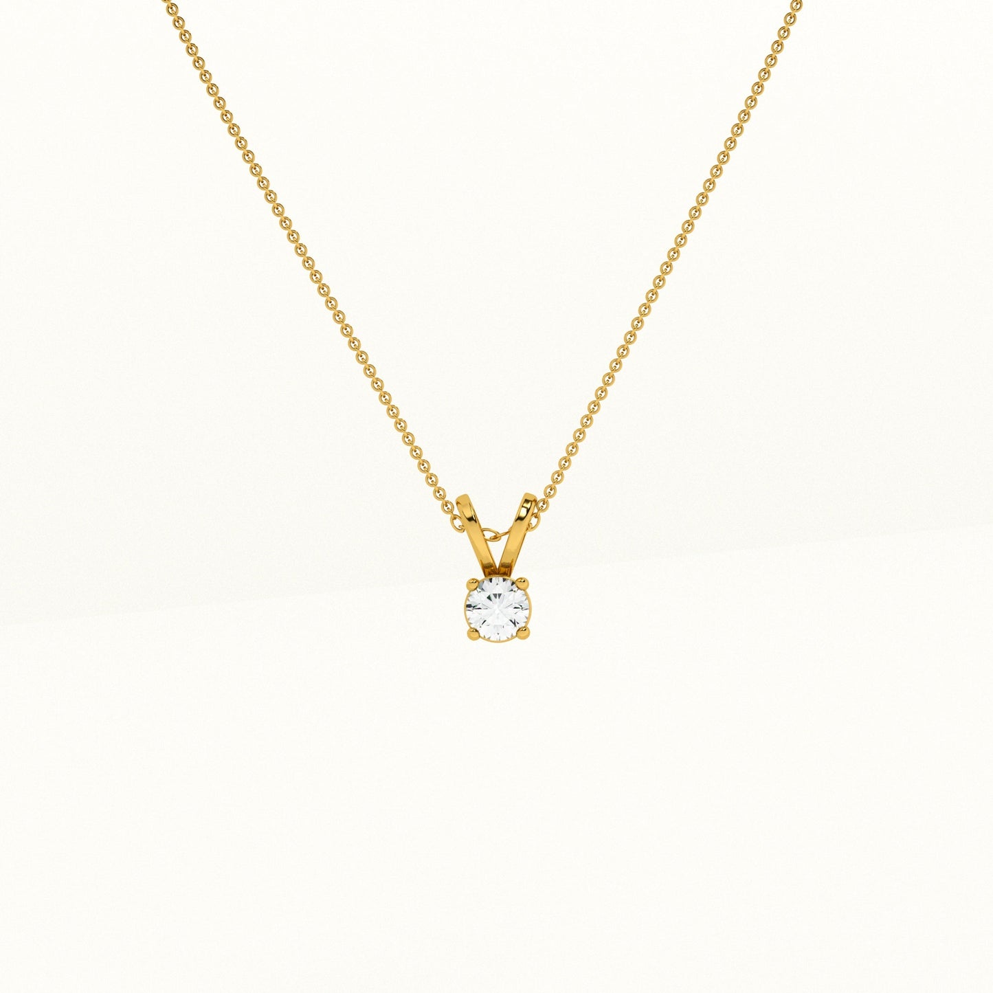 Pristine Spark Lab Grown Diamond ~ 14k Gold Pendant without Chain