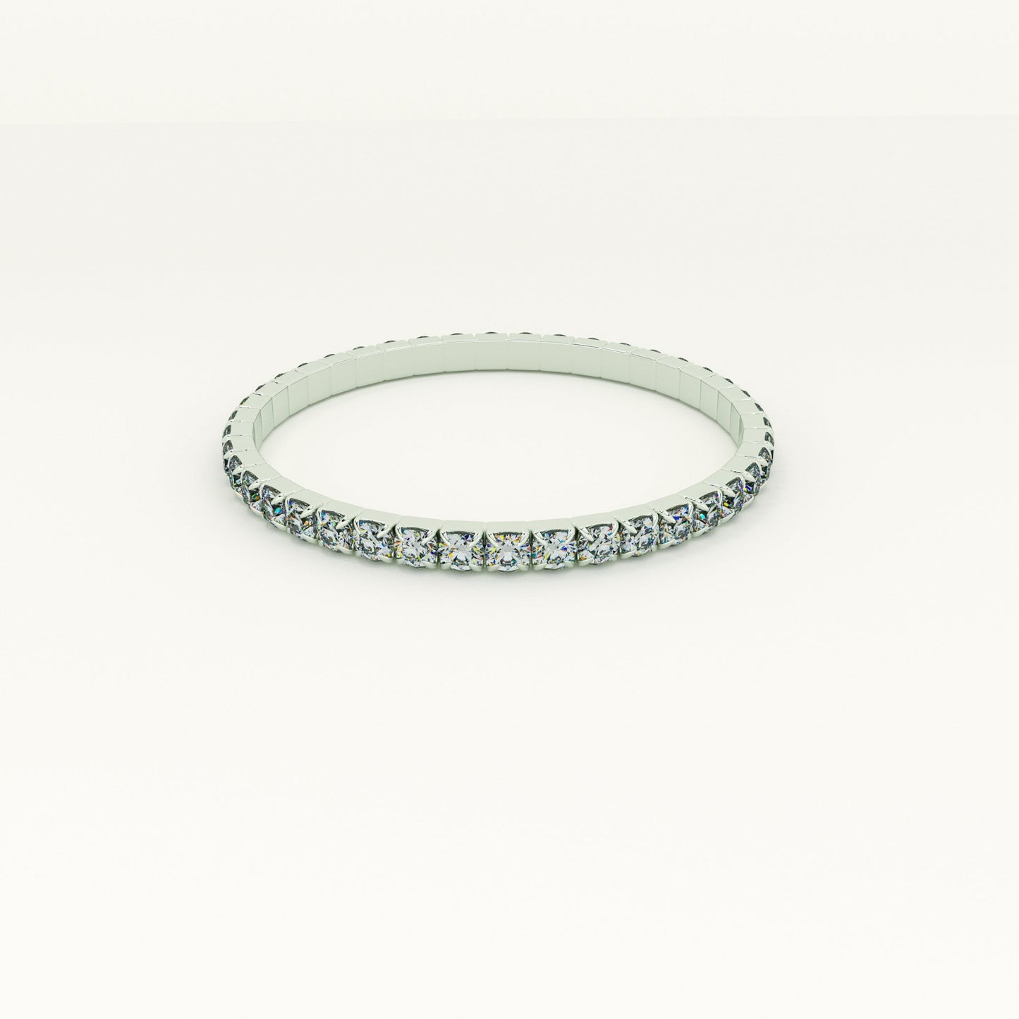 Exquisite Silver Studded Bracelet