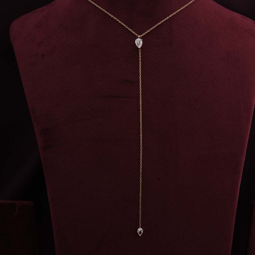 Twin Twinkle Gold Necklace
