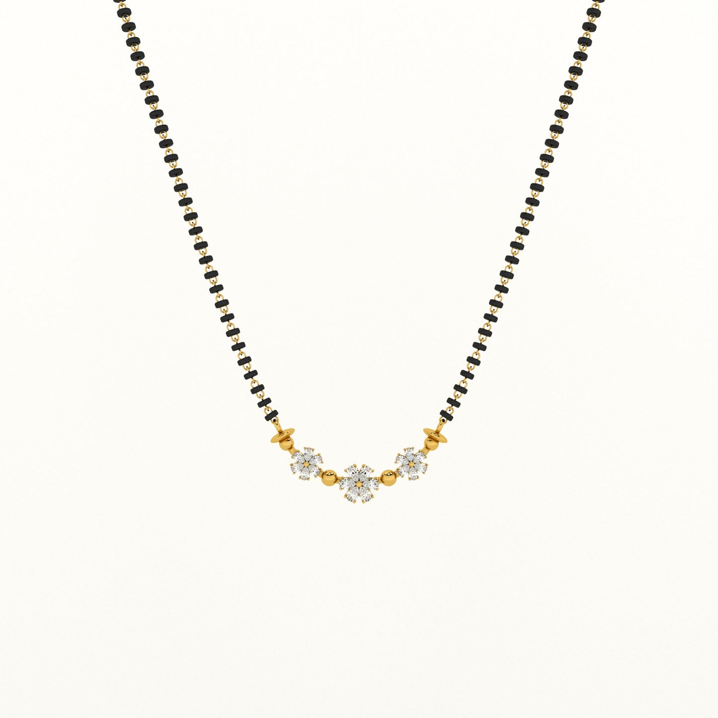 Trinity Blooms 925 Silver Mangalsutra
