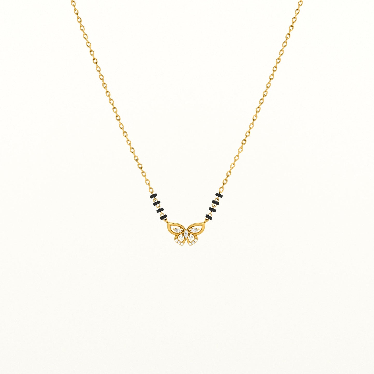 Wings Of Butterfly 925 Silver Mangalsutra
