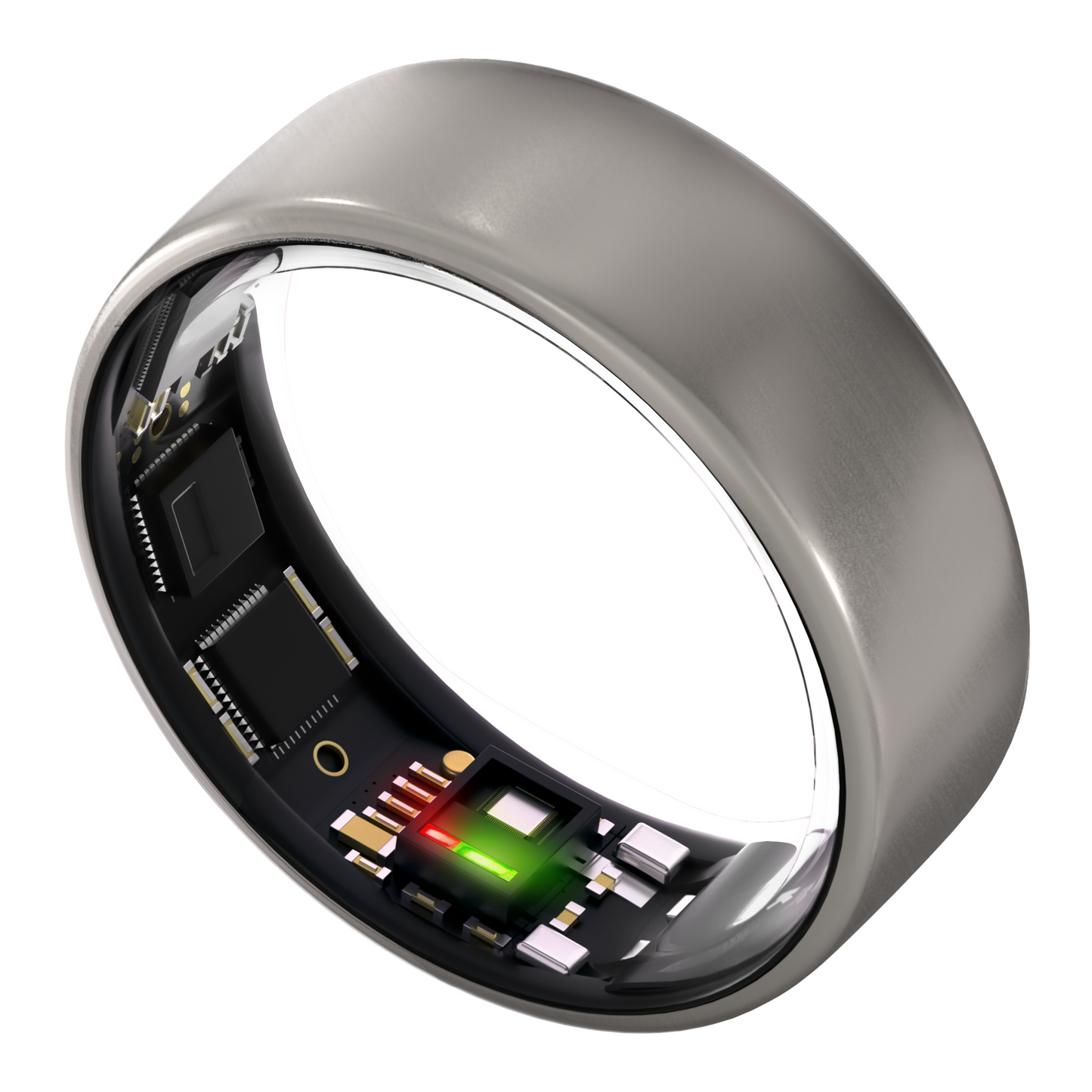 ULTRAHUMAN Ring AIR – Smart Fitness, Sleep & Activity Tracker for Men/Women (Raw Titanium) - Sizing Kit