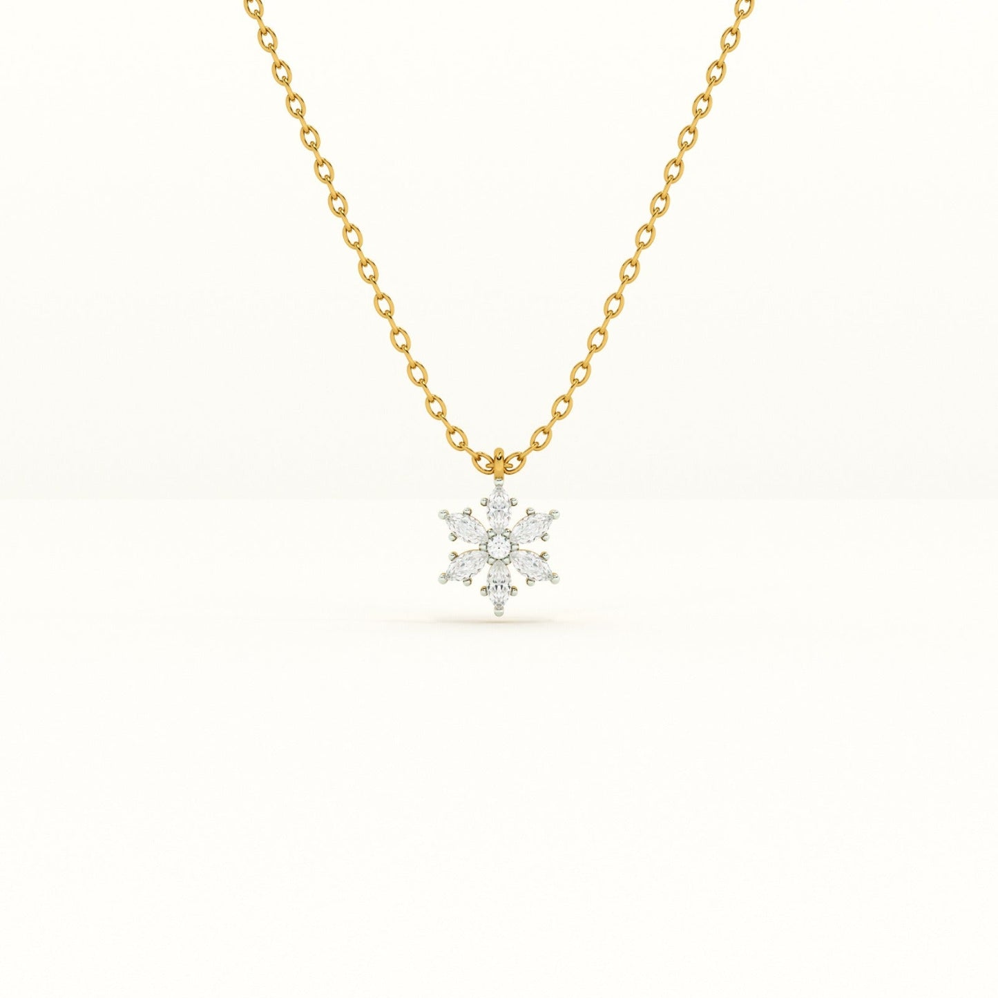 Eternal Blossom Lab Grown Diamond + Gold Vermeil Necklace