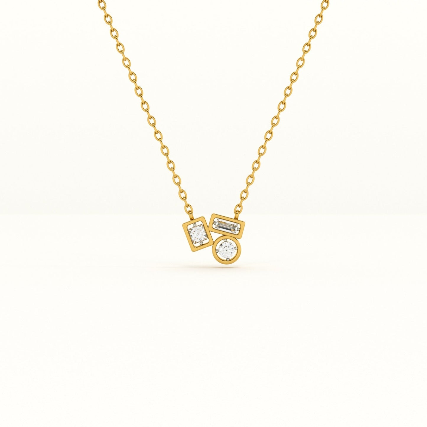 Symphony Of Stones Lab Grown Diamond + Gold Vermeil Necklace