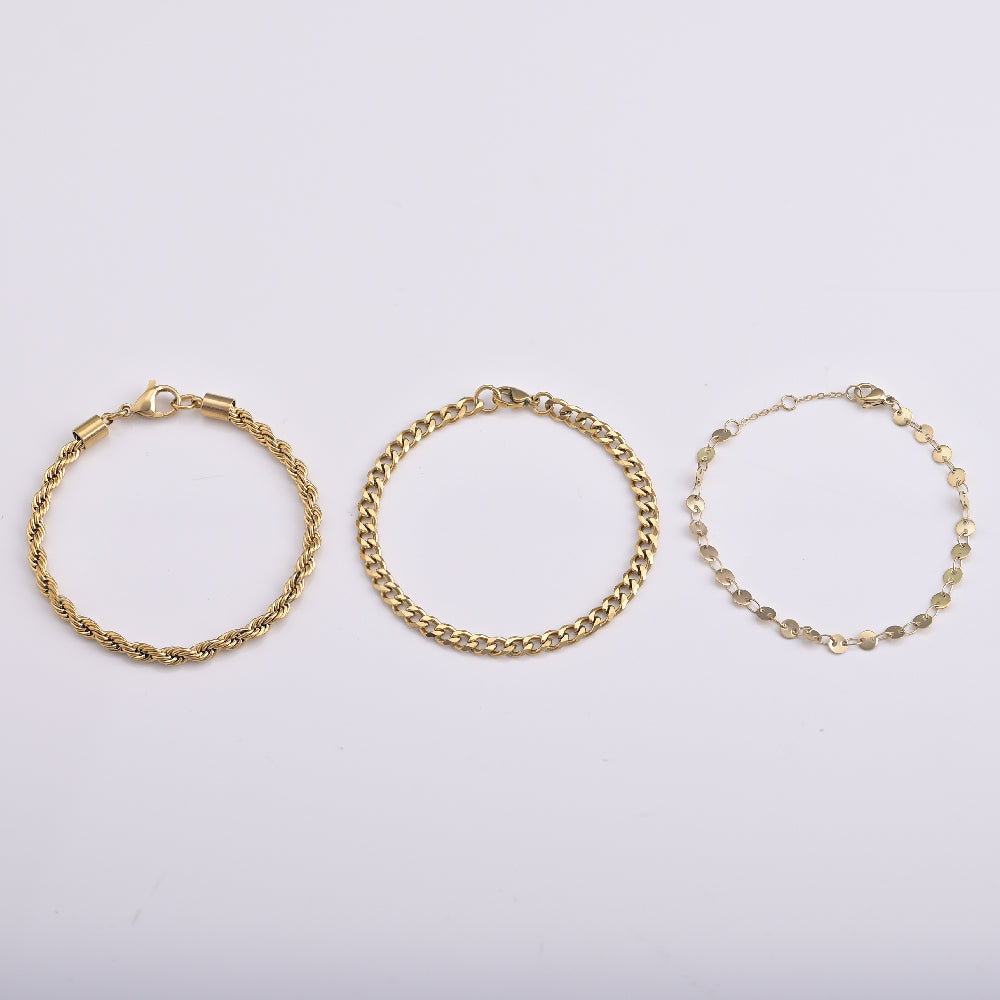 Trio of chains Bracelet