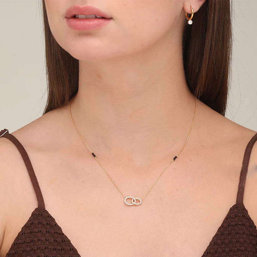 Girisha Diamond Mangalsutra | BIS Hallmarked | 18k Gold Vermeil