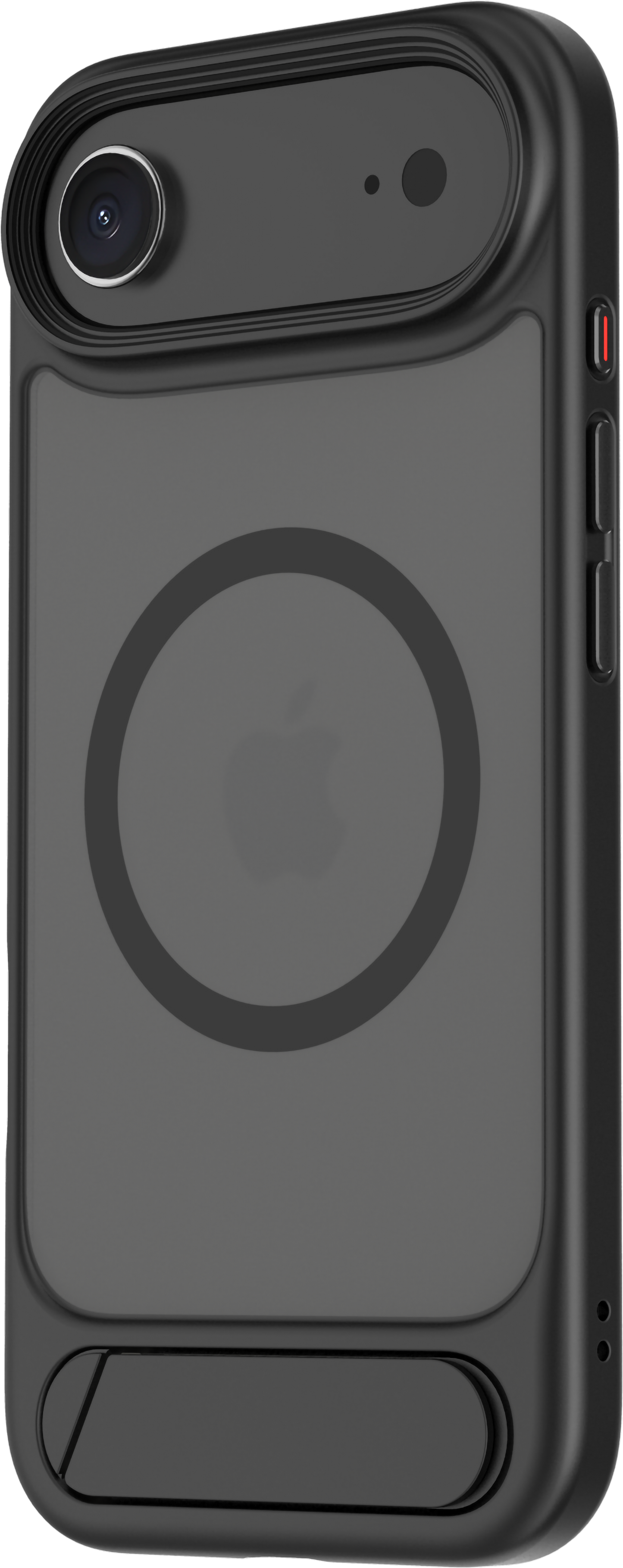 TEKNE Hybrid Frost Matte with stand Case for iPhone 17 Air-Black