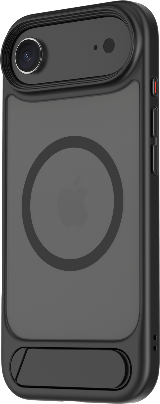 TEKNE Hybrid Frost Matte with stand Case for iPhone 17 Air-Black