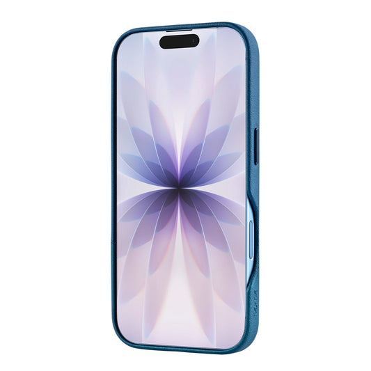 TEKNE DualTone Vegan Leather Case for iPhone 17 -Blue