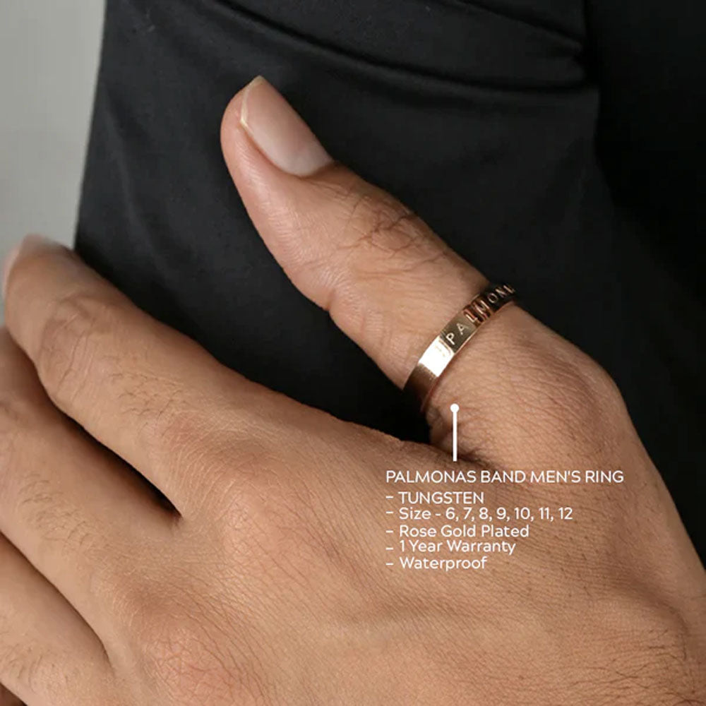 Palmonas Band Men's Ring- Tungsten