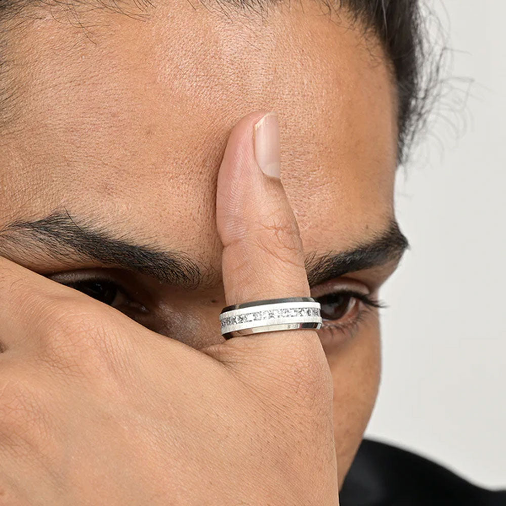 Eternity Band Men's Ring- Tungsten