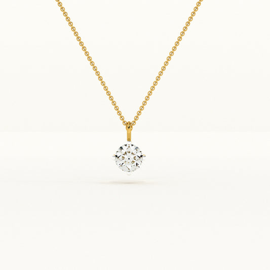 Pure Elegance Lab Grown Diamond ~ 14k Gold Pendant without Chain