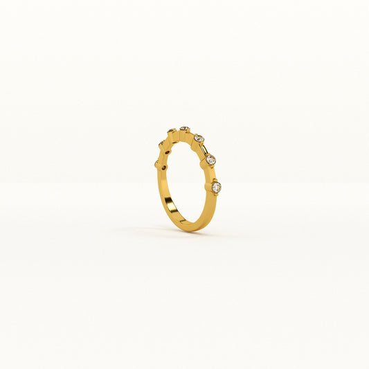 Distant Sparkle Lab Grown Diamond + Gold Vermeil Ring