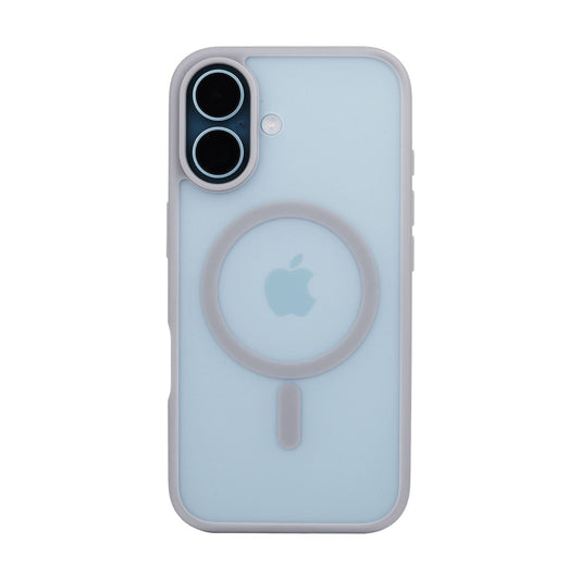 Tekne Matt MagSafe Case for iPhone 16 | Matte Finish | MagSafe Compatible & Scratch-Resistant - Grey