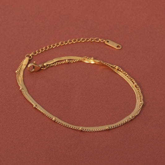 Snake Weave Chain Anklet