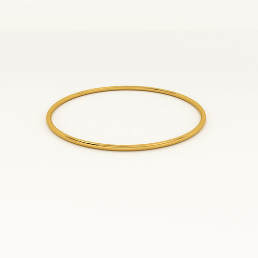 Round Wire Bangle Bracelet