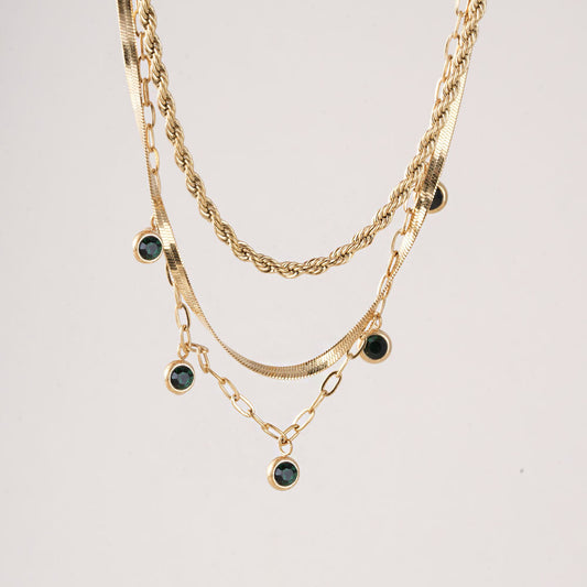Multi-Strand Gold Necklace