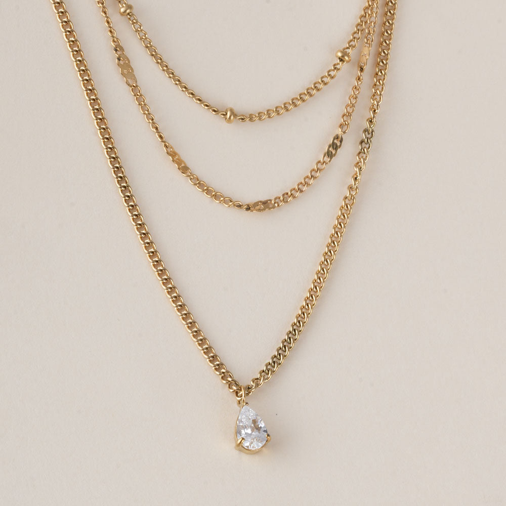 Dainty Layered Gold Necklace