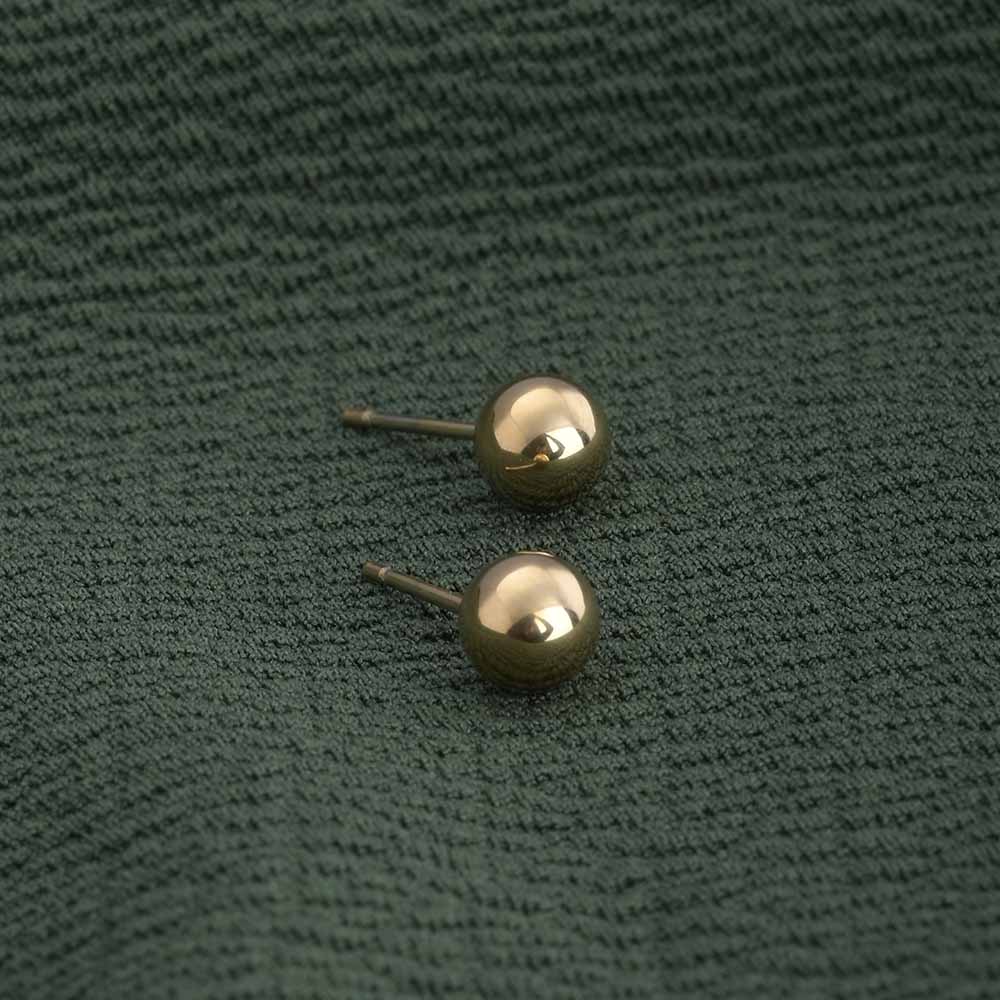 Plain Ball Stud Earrings