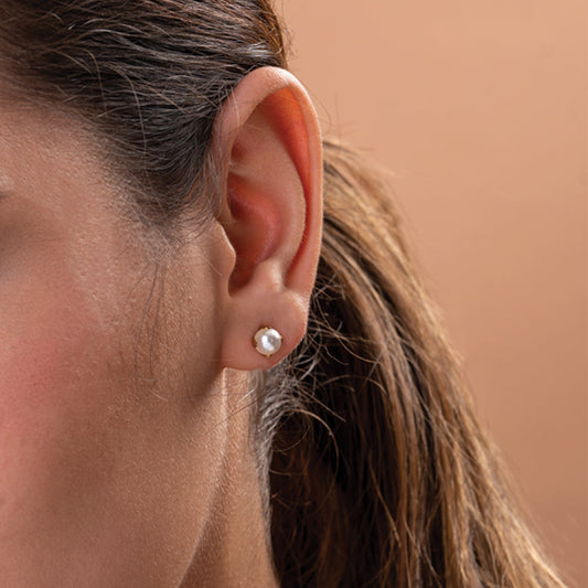 Royal Pearl Stud Earrings