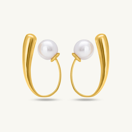 Pearl Hook Earrings