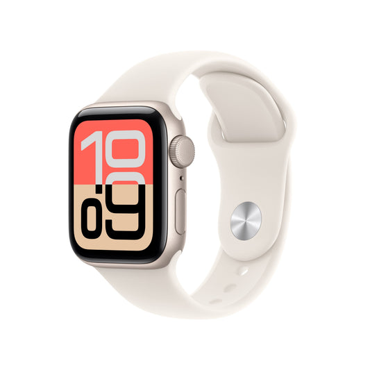 Apple Watch SE 3 GPS 40mm Starlight Aluminium Case with Starlight Sport Band - S/M