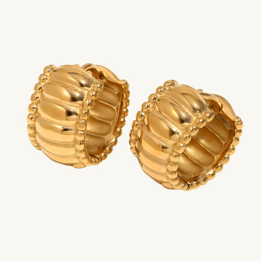 Chunky Hollow Hoop Earrings