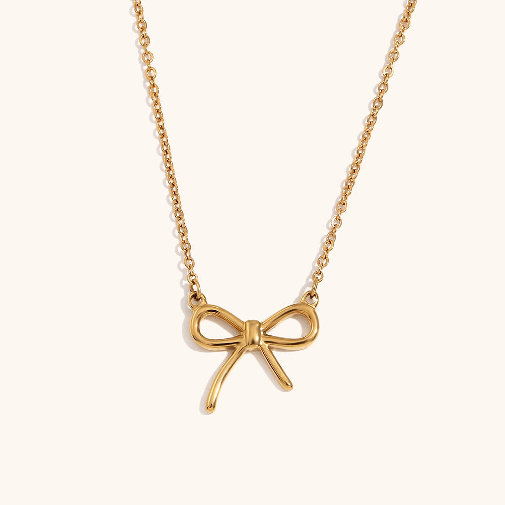 Fancy Bow Chain Necklace
