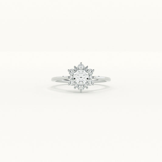 Blooming 925 Silver Romance Ring