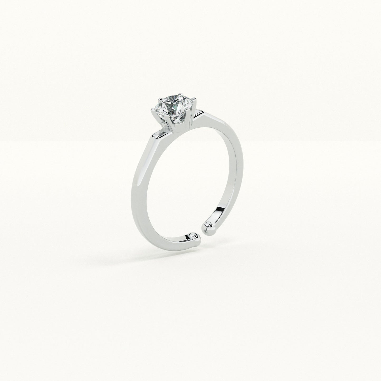 Solitaire Beauty 925 Silver Ring