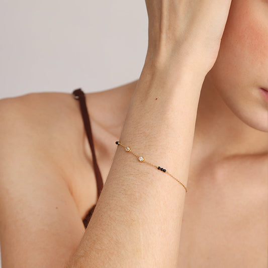 Tarini Mangalsutra Bracelet | 18K Gold Vermeil