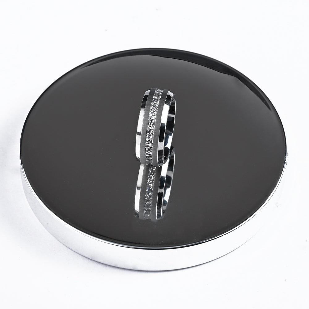 Eternity Band Men's Ring- Tungsten