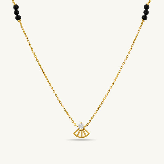 Moksha Diamond Mangalsutra | BIS Hallmarked | 18k Gold Vermeil