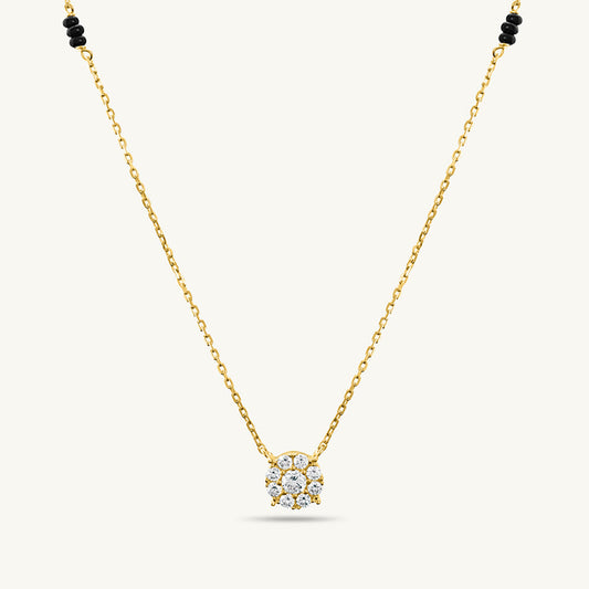 Sarvani Diamond Mangalsutra | BIS Hallmarked | 18k Gold Vermeil