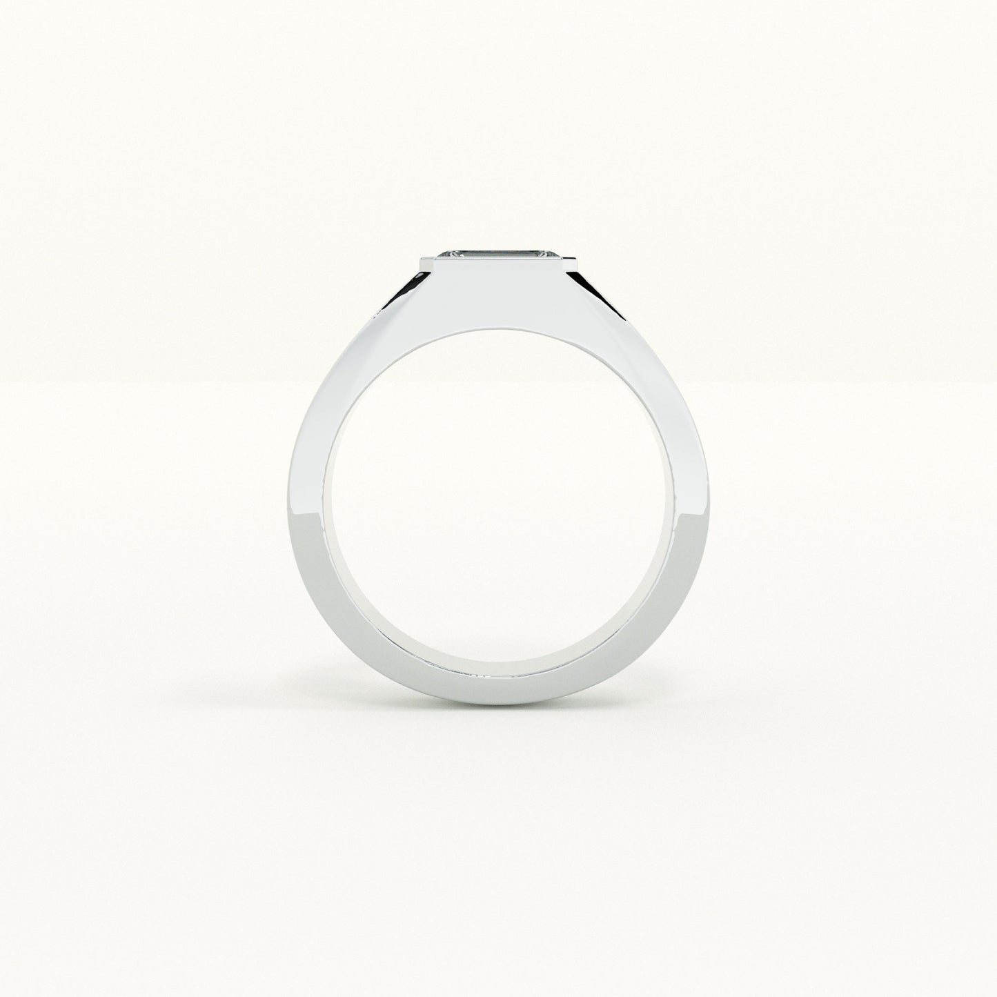 Rectangular Forever Vow Men's 925 Silver Ring