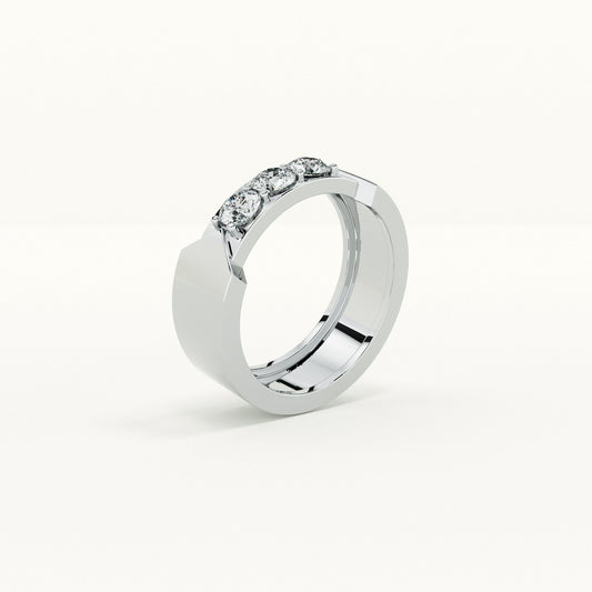Three Wishes Men's Band- 925 Silver