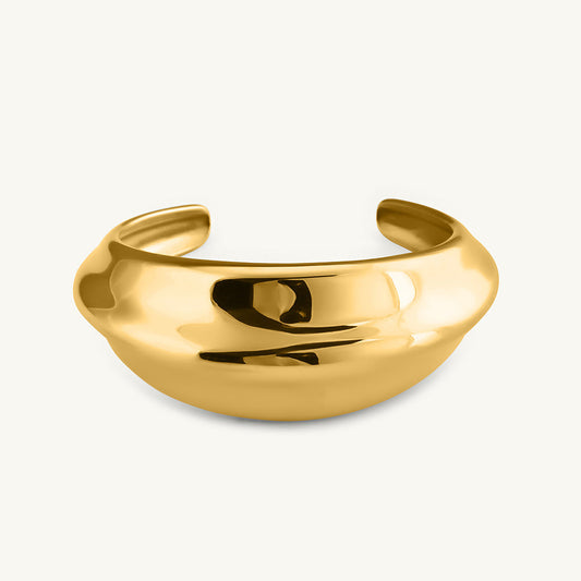 Golden Hinged Cuff Bracelet